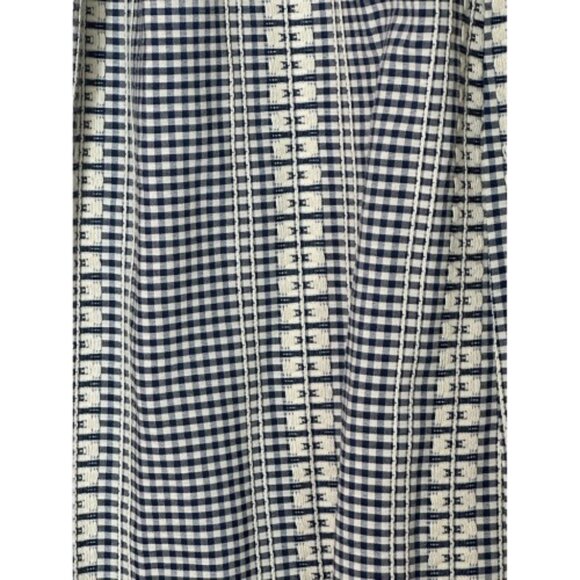 Max Studio London Gingham Midi Maxi Dress NWT Size Large Black/Cream - Picture 9 of 10